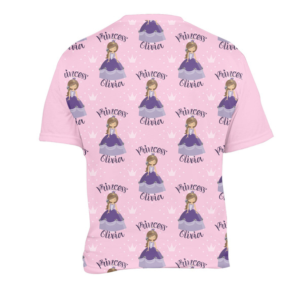Custom Princess Men's Crew Neck T Shirt Medium - Back
