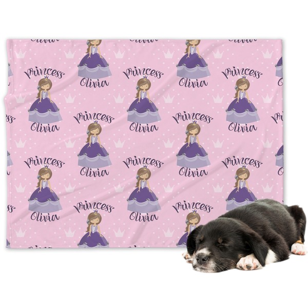 Custom Custom Princess Dog Blanket - Large (Personalized)
