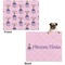 Custom Princess Microfleece Dog Blanket - Large- Front & Back