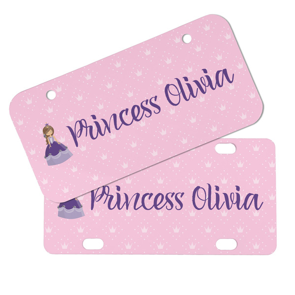 Custom Princess Mini License Plates - MAIN (4 and 2 Holes)