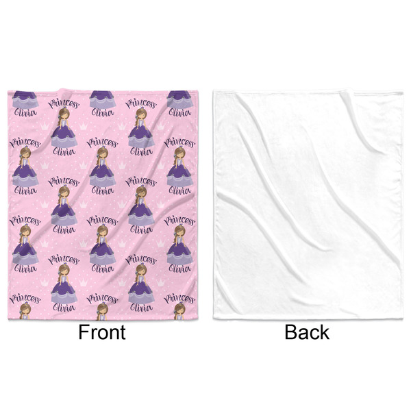 Custom Princess Minky Blanket - 50"x60" - Single Sided - Front & Back
