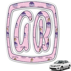 Custom Princess Monogram Car Decal (Personalized)