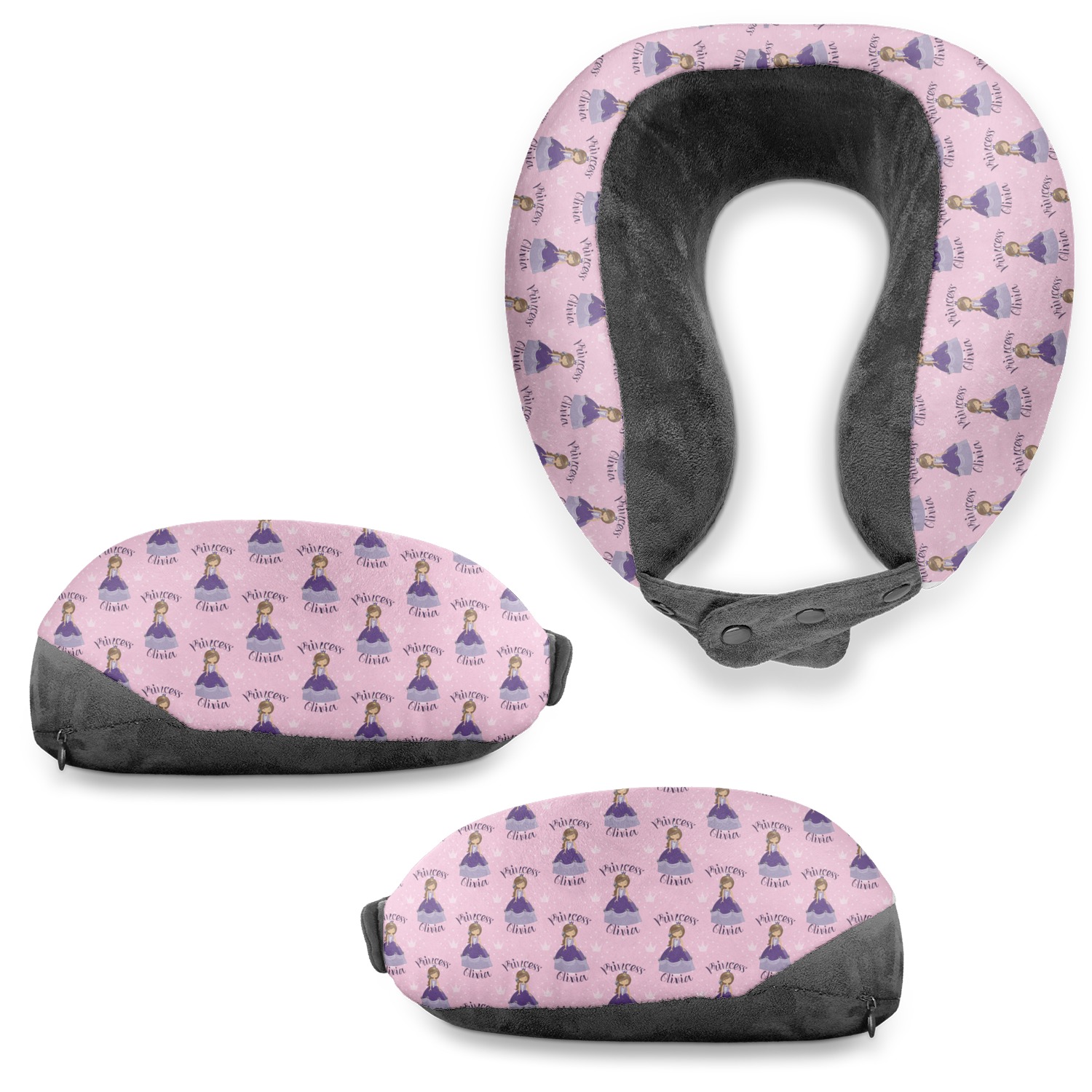 Custom Princess Travel Neck Pillow YouCustomizeIt