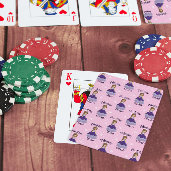 Custom Princess On Table with Poker Chips