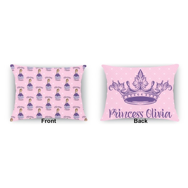 Custom Princess  Outdoor Rectangular Throw Pillow (Front and Back)
