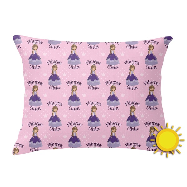 Custom Custom Princess Outdoor Throw Pillow (Rectangular) (Personalized)