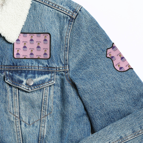 Custom Princess Patches Lifestyle Jean Jacket Detail