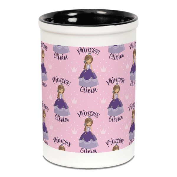 Custom Princess Pencil Holder - Black