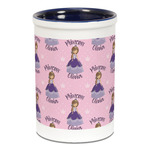 Custom Princess Ceramic Pencil Holders - Blue