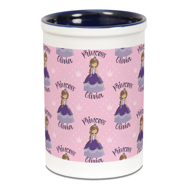 Custom Princess Pencil Holder - Blue