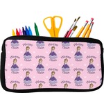 Custom Princess Neoprene Pencil Case - Small w/ Name All Over