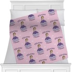 Custom Princess Minky Blanket - Toddler / Throw - 60"x50" - Double Sided (Personalized)