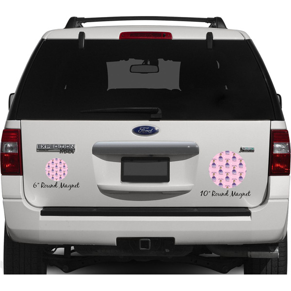 Custom Princess Personalized Car Magnets on Ford Explorer