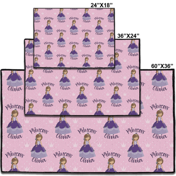 Custom Princess Personalized Door Mat - Group Parent IMF