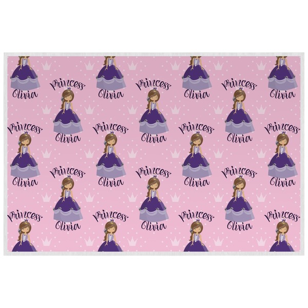 Custom Custom Princess Laminated Placemat w/ Name All Over