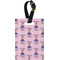 Custom Princess Plastic Luggage Tag - Rectangular w/ Name All Over