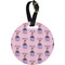 Custom Princess Plastic Luggage Tag - Round (Personalized)