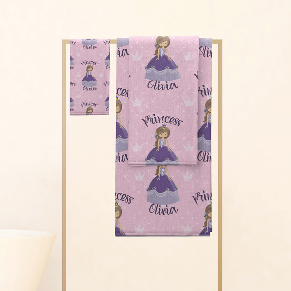 Custom Princess Personalized Towel Set
