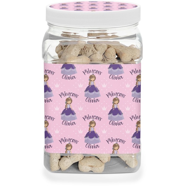 Custom Custom Princess Dog Treat Jar (Personalized)