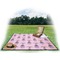 Custom Princess Picnic Blanket - with Basket Hat and Book - in Use