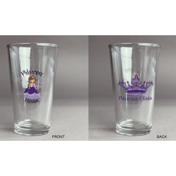 Custom Princess Pint Glass - Two Content - Approval