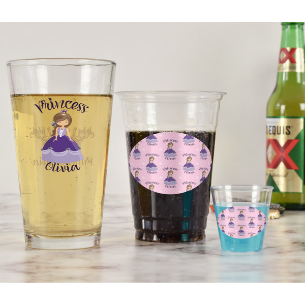 Custom Princess Pint Glass - Two Content - In Context