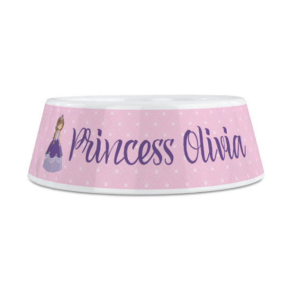 Custom Princess Plastic Dog Bowls - Medium - FRONT