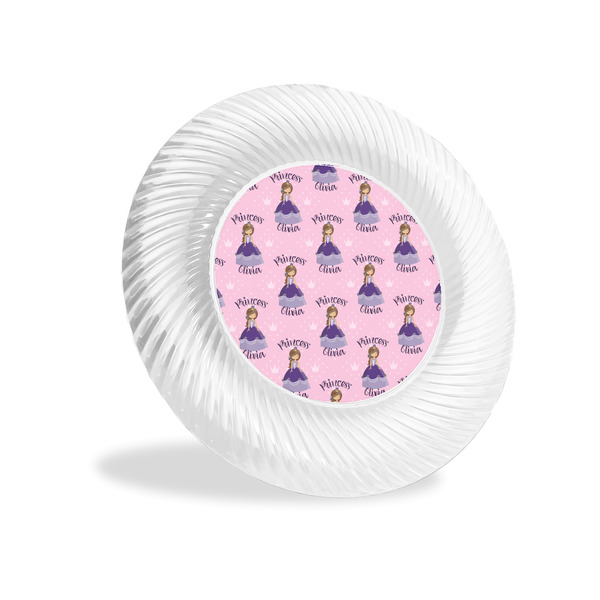 Custom Custom Princess Plastic Party Appetizer & Dessert Plates - 6" (Personalized)
