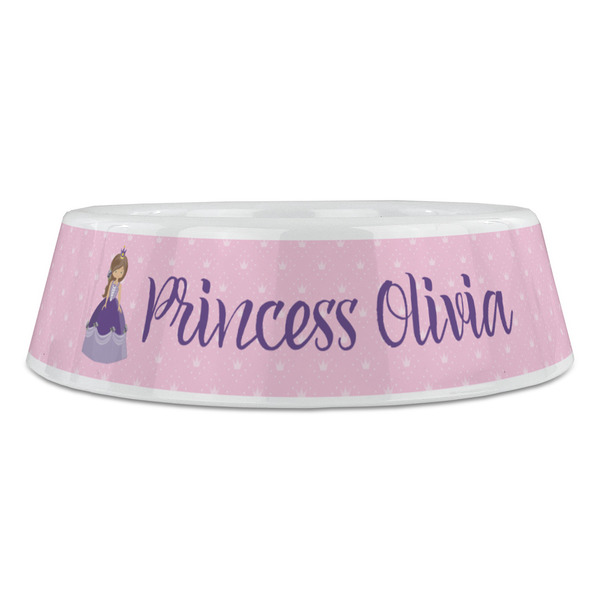 Custom Princess Plastic Pet Bowls - Large - FRONT