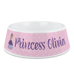 Custom Princess Plastic Dog Bowl (Personalized)