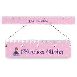 Custom Princess Plastic Ruler - 12" (Personalized)