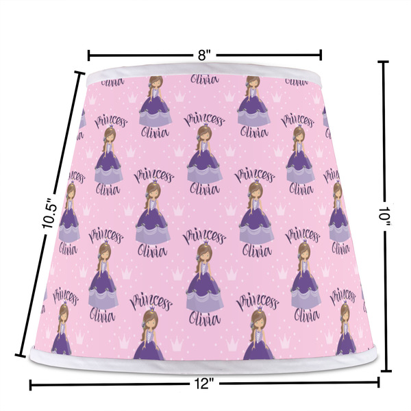 Custom Princess Poly Film Empire Lampshade - Dimensions