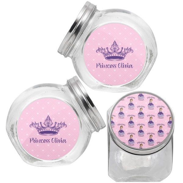 Custom Princess Puppy Treat Jar - Top Left Right