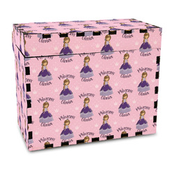 Custom Princess Wood Recipe Box - Full Color Print (Personalized)