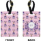 Custom Princess Rectangle Luggage Tag (Front + Back)