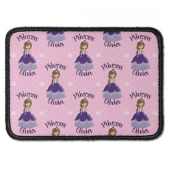 Custom Princess Iron On Rectangle Patch w/ Name All Over