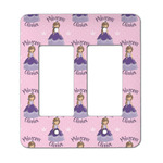 Custom Princess Rocker Style Light Switch Cover - Two Switch (Personalized)