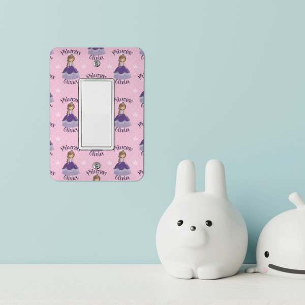 Custom Princess Rocker Light Switch Covers - Single - IN CONTEXT