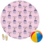 Custom Princess Round Beach Towel (Personalized)