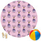 Custom Princess Round Beach Towel (Personalized)