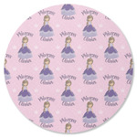 Custom Princess Round Rubber Backed Coaster (Personalized)