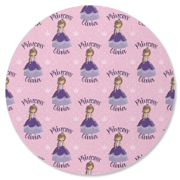 Custom Princess Round Coaster Rubber Back - Single