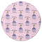 Custom Princess Round Rubber Backed Coaster (Personalized)