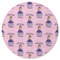 Custom Princess Round Rubber Backed Coaster (Personalized)
