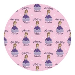Custom Princess Round Decal - Large (Personalized)
