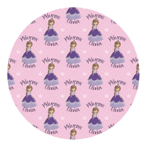 Custom Custom Princess Round Decal (Personalized)