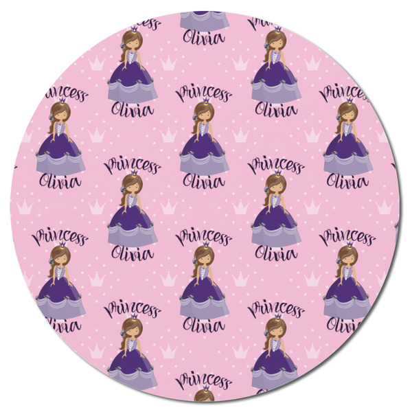 Custom Princess Round Fridge Magnet - FRONT