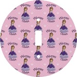 Custom Princess Round Light Switch Cover (Personalized)