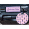 Custom Princess Round Luggage Tag & Handle Wrap - In Context