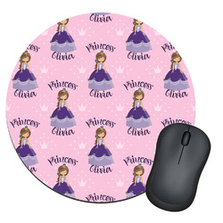 Custom Princess Round Mouse Pad (Personalized)